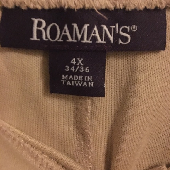 𝅺ROMANS Womens tan/brown shorts 4x A-14 - Picture 3 of 4